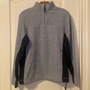 GAP Two Tone Gray Quarter Zip Size Small NWOT